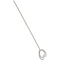 60 Pieces Metal Wires Memo Clip Note Card Holders Table Number Clip Photo Stand for Wedding Party Cake Decor, Round and Heart Shape, Silvery. 
