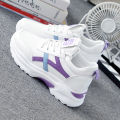 Sneakers women's ins tide 2024 spring new versatile korean version of daddy shoes student thick-soled casual little white shoes. 