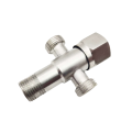 Three Way Stainless Steel Angle Valve SUS304 Kitchen Bathroom Toilet Water Faucet Shut Off 1/2" Valve for Hot and Cold Water Mixer. 