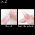 Monja 120/240pcs Matte False Full Nail Tips Frosted Coffin French Oval Square Stiletto Long Tips Acrylic Artificial Manicures. 