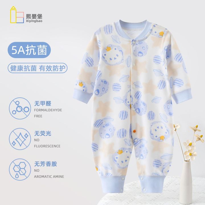 Baby's%20Four%20Seasons%20pure%20cotton%20long%20sleeved%20jumpsuit,%20crawling%20suit%20for%20newborns,%20baby%20clothes,%20spring%20and%20autumn%20styles,%20antibacterial%20-%20Image%203