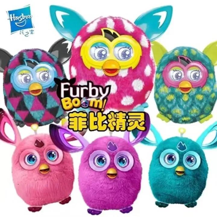 Hasbro Furby Doll Plush Toys Talking Recording Owl Party Rockers Series Phoebe Elf Electronic Pet Smart Dolls Children's Gifts LaoXzhongX