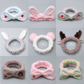 New cartoon headband for face washing, Internet celebrity female trendy facial mask for washing, wide-brimmed simple hairband, hairband, headband.