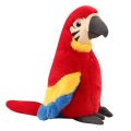 25cm Lifelike Parrot Plush Toy Simulation Macaw Doll Cartoon Stuffed Bird Animal Plush Doll Birthday Gift for Kids Home Decor.