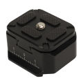 Quick Release Camera Mount Adapter Secure Connection 1/4 Inch Thread Hole Anti Slip Rubber Pad Quick Release Plate for Tripod.