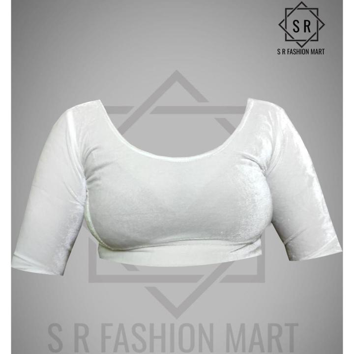 Velvet%20Three%20Quarter%20blouse%20for%20Women%20-%20Blouse%20For%20Women%20-%20Image%204