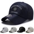 Embroidery Mesh Men Baseball Hat Fashion Accessories Breathable Snapback Fishing Trucker Caps.