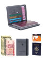 Indispensable -Premium Quality - 1 Pc Multi-Function Leather Passport Cover Credit Cards Holder Travel Cover Case - Couture - High-end- Innovative. 