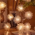 Fiber Optic Fairy Lights Waterproof 40/100 LED Starburst Light Flower Christmas String Light for Party Tree Decoration. 