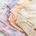Pack of 5 Pcs Multicolor Half Sleeve Organic Cotton Baby Romper Combo From Levin. 