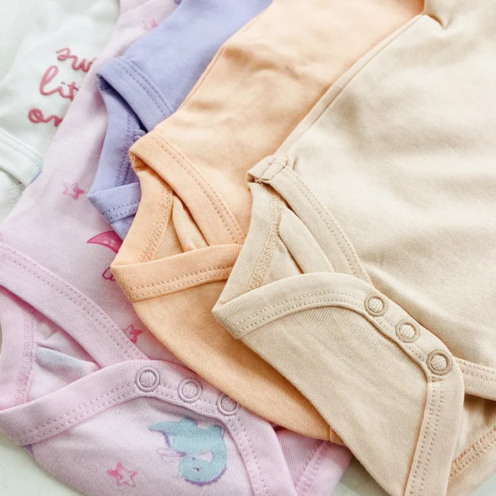 Pack%20of%205%20Pcs%20Multicolor%20Half%20Sleeve%20Organic%20Cotton%20Baby%20Romper%20Combo%20From%20Levin%20-%20Image%208