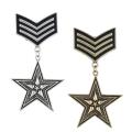 【Atoztide Store】Vintage Unisex Uniform Alloy Badge Fashion Jewelry. 