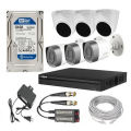 DAHUA 6-Pcs Set CCTV CAMERA PACKAGE with All Accessories 2MP-1080p Camera, High definition image CMOS Sensor. 