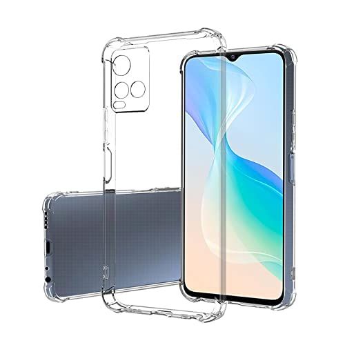 Vivo Y21 2021 Premium Silicone Case Crystal Clear Soft TPU Ultra-Thin Transparent Flexible Protective Mobile Phone Back Cover