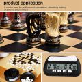 Chess Clock, Digital Chess Timer & Game Timer, 3-In-1 Multipurpose Portable Professional Clock Black.