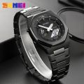 SKMEI 1816 Quartz Watch For Men Sport Stainless Steel Wrist Male Watch Digital Dual Time Display Waterproof Clock Reloj Hombre. 
