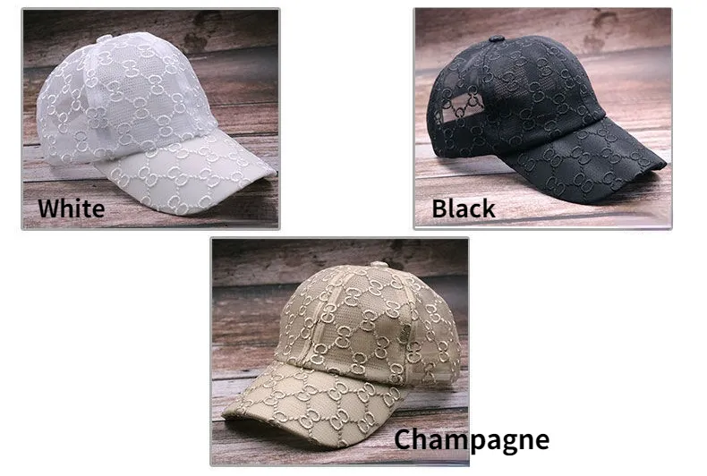 Fashion Designer luxury Baseball Cap mesh Ponytail Women caps hop