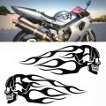 Universal Modification Accessories Helmet Decration 3D Fuel Tank Stickers Motorcycle Ornament Flame Skulls Decals. 