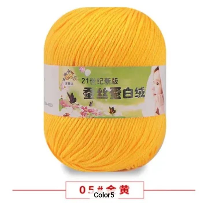 50g%20Soft%20Yarn%20Silk%20Knitting%20Yarn%20Cotton%20Crochet%20Thread%20Yarn%20Tricot%20DIY%20Hand%20Knitting%20Baby%20Wool%20Sock%20Yarn%20Crochet%20Handmade%20Supply%20-%20Image%202