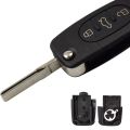 High Quality Replacement Flip Remote Car Key Shell Case Fob For Audi A4 A6 A6 A1 A3 A6L Q7 A8 Keys Car-Styling.