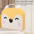 Children Bed Rail Guard Toddler Bed Rail Guard Cartoon Adjustable for Crib for Baby.