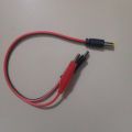 Male Jack To Dual 29mm Alligator Clip With Cable 2 Pin Connector 2.1mm Male DC Power Jack. 