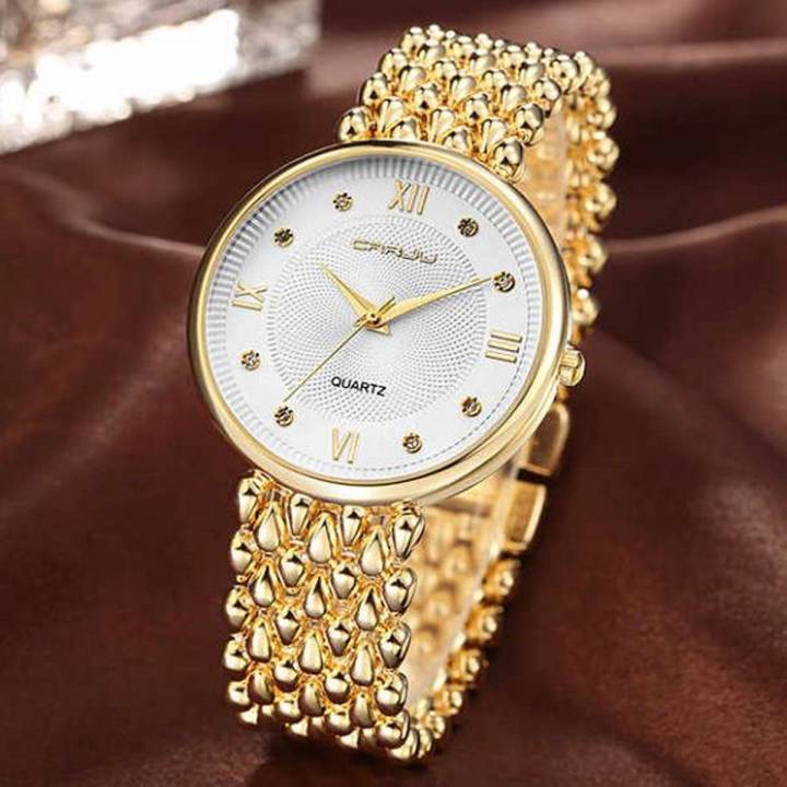Stainless Steel Simple Quartz Female Watch Lady Clock Ladies Fashion Casual Quartz