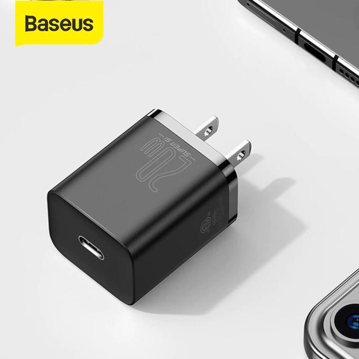 Baseus USB C Charger 20W US Plug For iPhone 12 Pro Max Support Type C PD  Fast Charging Portable Phone Charger