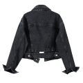 Spring Autumn Women Denim Jacket Casual Long Sleeve Coat Button Up Jackets Streetwear Outerwear Jeans Jackets.