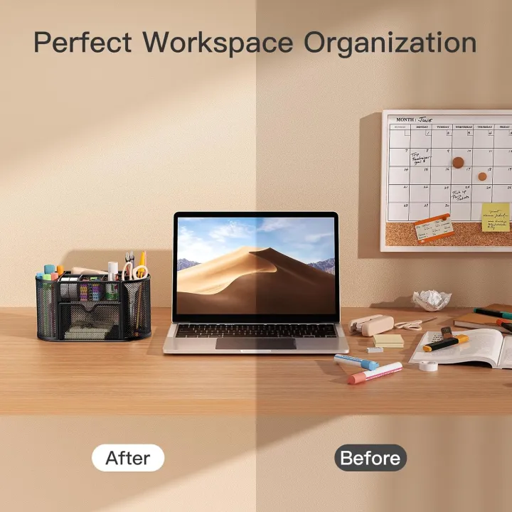 Desk%20Organizer%20Mesh%20Desktop%20Office%20Supplies%20Multi-functional%20Caddy%20Pen%20Holder%20Stationery%20with%208%20Compartments%20and%201%20Drawer%20for%20Office,%20Home,%20School,%20Classroom%20by%20Pipishell%20-%20Image%204