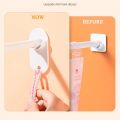 1Pair Multifunctional Curtain Rod Bracket Wall Hanging Hooks Punch-free Telescopic Bar Fixed Adhesive Holders Clothes Crossbar Home Accessories. 