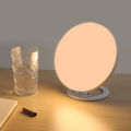 GC Therapy Lamp Round Sad Night Light UV Free Daylight 5 Levels Brightness Adjustable 4 Timers And Memory Function Light For Blue Mood. 