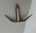 Stainless Steel Blade with Shaft for Juicer Machine 2 blade silver.