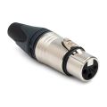 MX NC3FXX Silver Plated 3 Way Female XLR Connector 1Pcs.