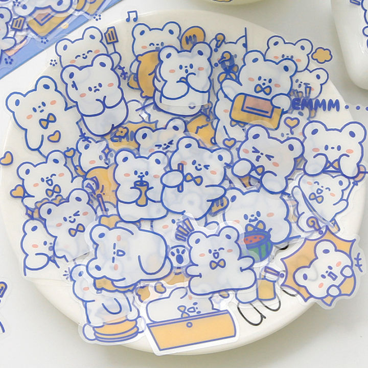 Panda%20Online%2040PCS%20Cute%20Bear%20Rabbit%20Emoji%20PET%20Stickers%20Album%20Diary%20Journal%20Decorative%20Scrapbooking%20DIY%20Waterproof%20Sticker%20-%20Image%202