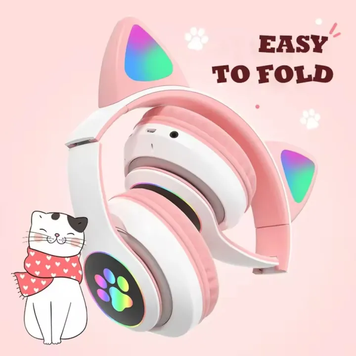 Cat%20STN-28%20Wireless%20Headphones%20For%20Girls%20LED%20Glowing%20Light%20Sports%20and%20Gaming%20Headphones,%20Support%20Mic%20AUX%20IN%20TF%20Card%20Cat%20Ear%20Bluetooth%20Earphone%20STN%2028%20-%20Image%208