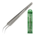 Tweezer RT-14SA LONG CURVED TIP Precision Tweezers Curved Tweezers Tools Professional Tweezers TW-14S Stainless Steel Curve Tweezers. 