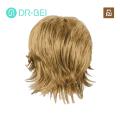 【DIV MALL】(NEW)Men Wig Natural Looking Men's Short Curly Wig with Bangs Quality Synthetic Hair in Black Brown Golden Shades Perfect for Short Wig.