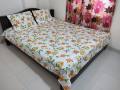 Digital Home Tex 8.5/7.5 Feet Double Size Bedsheet with Two Pillow Covers - Elegant Design - Cozy Bedding - Stylish and Attractive Choice.
