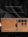 Samsung Galaxy S24 Ultra Soft Protective Card Insertion Bracket Leather Moblie Phone Case. 