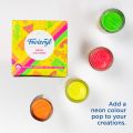Fevicryl Neon Acrylic Colour Kit, Neon Paints 4 Shades, 15ml.