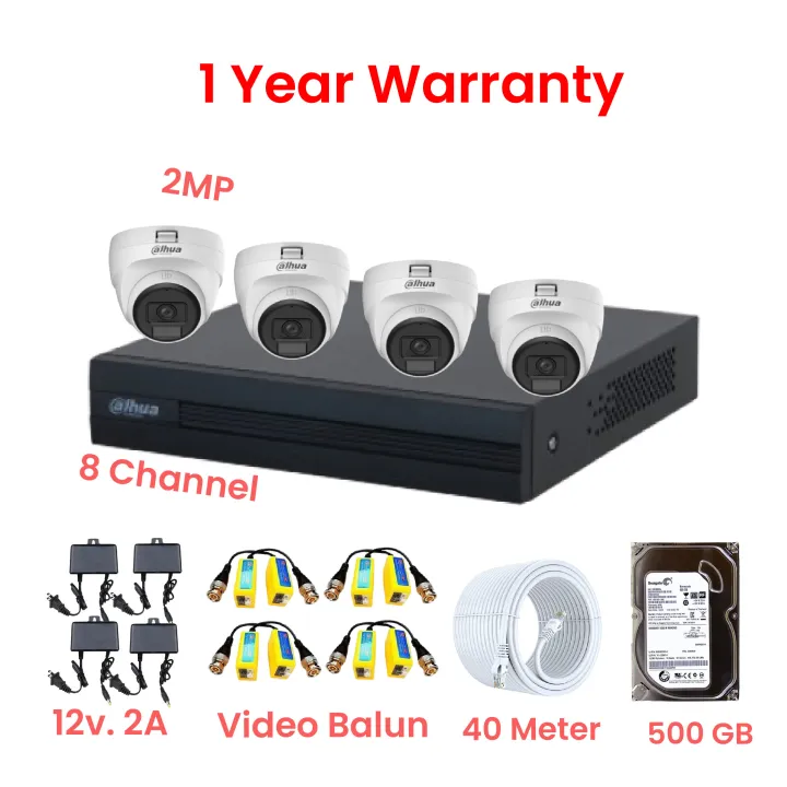 DAHUA%20%20CCTV%20Camera%20Package%20-%204%20Piece%20HAC-T1A21P-U-IL%202MP%20%20Eyeball%20Camera%20&%20%208%20Channel%20XVR%20With%20All%20Accessories%20-%20Image%202