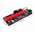 New PCI-E pcie Riser 009 Express 1X 4x 8x 16x Extender PCI E USB Riser 009S Dual 6Pin Adapter Card SATA 15pin for BTC Miner. 