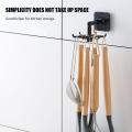 Kitchen Hook Storage Rotating Racks Holder spatula spoon Organizer Telescopic Self Adhesive Storage 6 Hooks Cooking Spoon Hanging Bathroom Home Wall Hanger. 