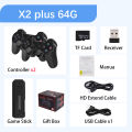 X2 Plus Game Console 128G 30000 Games 4K Game Stick 3D HD Retro Video Game Console Wireless Controller 40 Emulator For PS1/N64. 