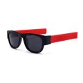 HUHAITANG Polarized Slappable Bracelet Men Sunglasses Slap Folding Sun Glasses For Women Wristband Outdoor Driving Sunglass. 
