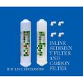 Heron Premium  Inline Sediment Filter and Carbon Filter Set, with 4 Pieces Elbow for All RO Water Purifier. 