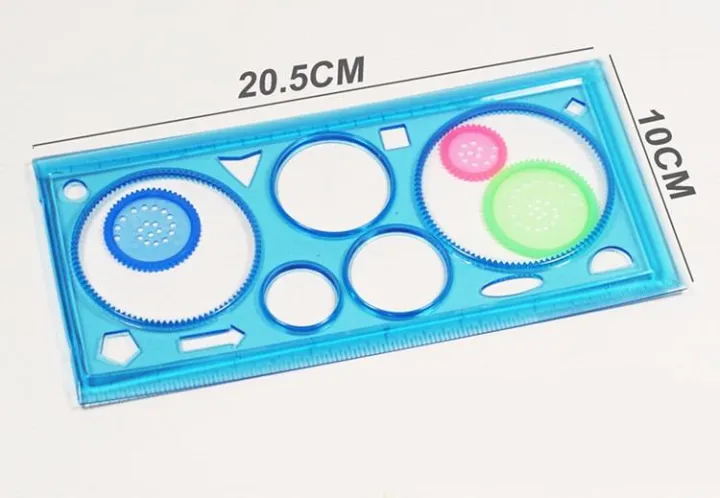 Spirograph Drawing Circle Designs Set Design Ruler- Multi-Color