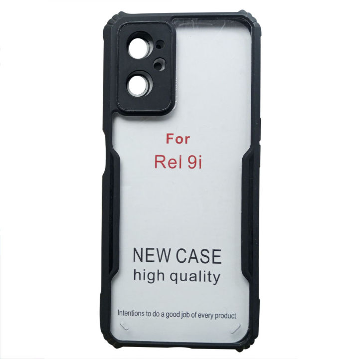 For Oppo Realme 9i - Transparent Silica Gel Matte ShockProof Slim Thin Back Cover Phone Case With Bumper