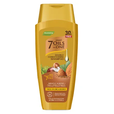 Emami 7 Oils in 1- Double Conditioning Shampoo- Miracle Almond